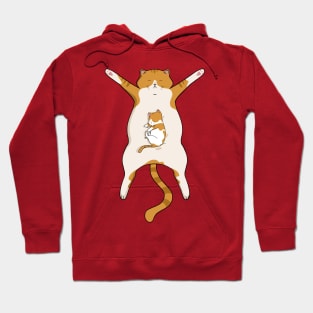 cat sleeping kitten Hoodie